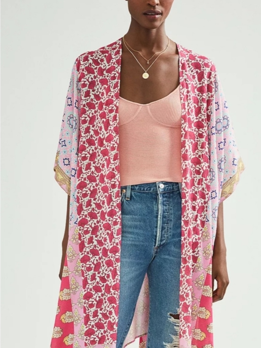 Anthropologie Pandora Floral Kimono - Picture 4 of 11
